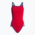 Einteiliger Badeanzug Damen arena Team Stripe Super Fly Back One Piece rot-blau 1195/477