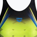 Einteiliger Badeanzug Damen arena One Placed Print One Piece schwarz-gelb 1191 3