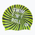 Badekappe Kinder arena Print gelb-schwarz 94171