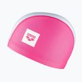Arena Unix II Jr Kinderschwimmkappe rosa/weiß 2