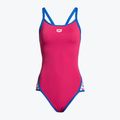 Einteiliger Badeanzug Damen arena Team Stripe Super Fly Back One Piece rosa 1195/97