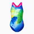 Einteiliger Badeanzug Kinder Arena Pro Back Placement blau-grün 588