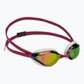 Arena Python Mirror Kupfer/Weiß/Rotwein Schwimmbrille