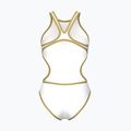 Damen-Einteiler Badeanzug Arena One Biglogo One Piece white/gold 2