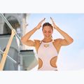 Damen-Einteiler Badeanzug Arena One Biglogo One Piece white/gold 12