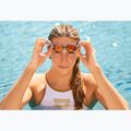 Damen-Einteiler Badeanzug Arena One Biglogo One Piece white/gold 14