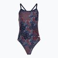 Einteiliger Damen-Badeanzug arena Kikko Pro Swimsuit Challenge Back navy/team redwhiteblue