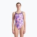 Einteiliger Damen-Badeanzug arena Rose Texture Swimsuit Xcross Back multi pink/navy 5
