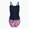 Einteiliger Damen-Badeanzug arena Rose Texture Swimsuit Xcross Back multi pink/navy 2