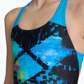 Einteiliger Kinder-Badeanzug arena Multi Pixels New Swim Pro Back schwarz/türkis 5
