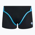 Men's arena Icons Swim Short Panel Boxershorts schwarz/neonblau/rot fandango/türkis