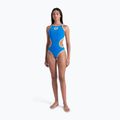 Badeanzug Damen arena One Biglogo One Piece blue river/fluo orange 2