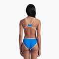 Badeanzug Damen arena One Biglogo One Piece blue river/fluo orange 3