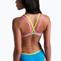Einteiliger Badeanzug arena One Double Cross Back One Piece türkis/fluo pink/soft green für Damen 10