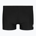 Arena Icons Swim Short Solid schwarz/weiße Badeboxershorts