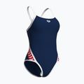 Badeanzug Damen arena Icons Super Fly Back Solid navy / white / red multi 4