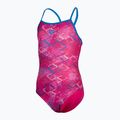 Arena Daly Light Drop Back freak rose/blau china Kinderbadeanzug einteilig 2