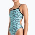 Badeanzug Damen arena Escape Challenge Back black/water blue multi 4
