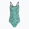Badeanzug Damen arena Escape Challenge Back black/water blue multi