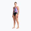 Badeanzug Damen arena Imaginary Swim Pro Back black/shocking pink/multi 6