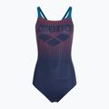 Badeanzug Damen arena Foggy Dots Swim Pro Back navy / blue cosmo