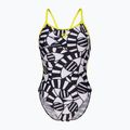 Badeanzug Damen arena Open Your Eyes Lace Back black multi/soft green
