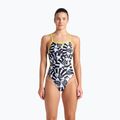 Badeanzug Damen arena Open Your Eyes Lace Back black multi/soft green 5