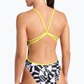 Badeanzug Damen arena Open Your Eyes Lace Back black multi/soft green 9