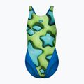 Badeanzug Kinder arena Star Shaped Swim Tech L blue river/soft green/multi