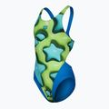 Badeanzug Kinder arena Star Shaped Swim Tech L blue river/soft green/multi 3