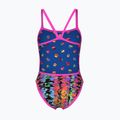 Badeanzug Damen arena Reversible Swimsuit Challenge Back royal multi/shocking pink 4