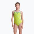 Arena Star Graphic Lightdrop Back soft grün/türkis Kinderbadeanzug einteilig