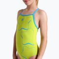 Badeanzug Kinder arena Star Graphic Lightdrop Back soft green / turquoise 7