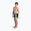 Schwimm-Boxershorts Kinder arena Foam Swim Short black/soft green multi 6
