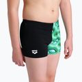 Schwimm-Boxershorts Kinder arena Foam Swim Short black/soft green multi 8