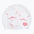 Schwimmkappe Badehaube Kinder arena Print star graphic / white