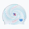 Schwimmkappe Badehaube arena Print 2 fireflow / white