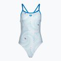 Einteiliger Damen-Badeanzug arena Fireflow Challenge back blue river/white multi