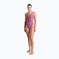 Badeanzug Damen arena Pink Dahlia Lace Back shocking pink/multi 2