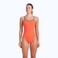 Einteiliger Damen-Badeanzug arena Lace Back Solid bright coral/plum