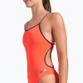 Einteiliger Damen-Badeanzug arena Lace Back Solid bright coral/plum 4