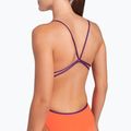 Einteiliger Damen-Badeanzug arena Lace Back Solid bright coral/plum 5