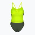 Einteiliger Damen-Badeanzug arena Lace Back Solid dark sage/artic lime 2
