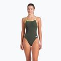 Einteiliger Damen-Badeanzug arena Lace Back Solid dark sage/artic lime 5