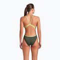 Einteiliger Damen-Badeanzug arena Lace Back Solid dark sage/artic lime 7