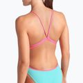 Einteiliger Badeanzug arena Lace Back Solid water/shocking pink 5