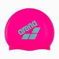 Arena Big Logo schockierend rosa/Wasser Badekappe