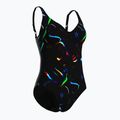 Einteiliger Damen-Badeanzug arena Abyss U Back multi schwarz/schwarz 3