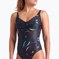 Einteiliger Damen-Badeanzug arena Abyss U Back multi schwarz/schwarz 8