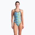 Einteiliger Badeanzug arena Racing Stripe Xcriss Cross schwarz multi/schwarz 5